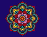Desenho Mandala flor oriental pintado por RegisAssun