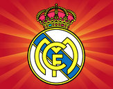 Desenho Emblema do Real Madrid C.F. pintado por real