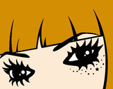 Desenho Emo olhos pintado por Lily2001
