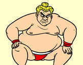 Desenho Lutador de sumo furioso pintado por sheilamore