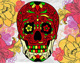 Desenho Crânio mexicano pintado por jhonatan9