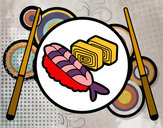 Desenho Placa de Sushi pintado por jhonatan9