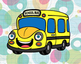 Desenho Autocarro escolar infantil pintado por ImShampoo