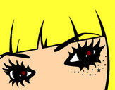 Desenho Emo olhos pintado por AndriellyR