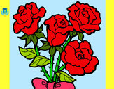 Desenho Ramo de rosas pintado por AndriellyR