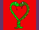 Desenho Serpentes apaixonadas pintado por AndriellyR