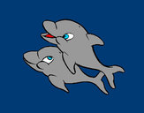 Desenho Golfinhos pintado por LYasser