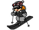Desenho Menino a esquiar pintado por LYasser