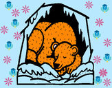 Desenho Urso a hibernar pintado por gleicy