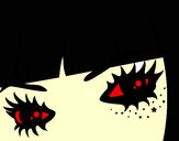 Desenho Emo olhos pintado por LiliGumelo