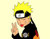 Desenho Naruto puxando para fora a língua pintado por susana1111