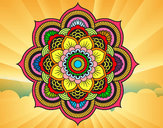 Desenho Mandala flor oriental pintado por GleicyMaia