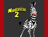 Desenho Madagascar 2 Marty 2 pintado por Jhuliia