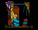 Desenho Cleopatra pintado por missmirim