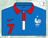 Desenho Camisa da copa do mundo de futebol 2014 da França pintado por scott05