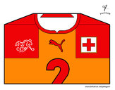 Desenho Camisa da copa do mundo de futebol 2014 da Suíça pintado por scott05
