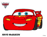 Desenho Carros 2 - Relâmpago McQueen pintado por luisapires