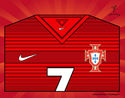 Desenho Camisa da copa do mundo de futebol 2014 de Portugal pintado por Polatto