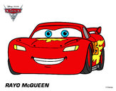 Desenho Carros 2 - Relâmpago McQueen pintado por jonatass