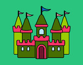 Desenho Castelo fantástico pintado por missmirim