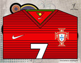 Desenho Camisa da copa do mundo de futebol 2014 de Portugal pintado por IgorF