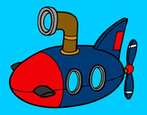 Desenho Submarino pintado por vitorcely