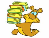 Urso com livros