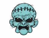 Desenho Cara de zombie pintado por jeansilva