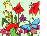 Desenho Fauna e Flora pintado por saralee