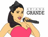 Desenho Ariana Grande cantando pintado por S2Assilene