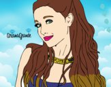 Desenho Ariana Grande com coleira pintado por desah