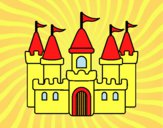 Desenho Castelo fantástico pintado por camilaS2