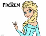 Desenho Elsa de Frozen pintado por feredi1982