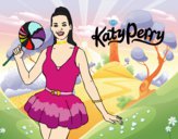 Desenho Katy Perry com um pirulito pintado por desah