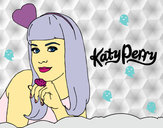 Desenho Katy Perry pintado por Juju22