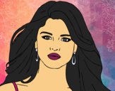 Desenho Selena Gomez primeiro plano pintado por Missim