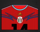 Camisa da copa do mundo de futebol 2014 do México