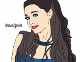 Desenho Ariana Grande com coleira pintado por Lumma