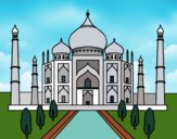 Desenho O Taj Mahal pintado por Claupulzi