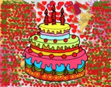 Desenho Torta de Aniversário pintado por YAGOENDRES
