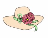 Desenho Chapéu por flores pintado por Danyxavier