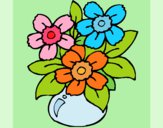 Desenho Jarro de flores pintado por cirleiech