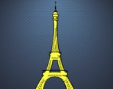 Desenho A Torre Eiffel pintado por pricilavil