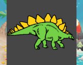 Desenho Stegossaurus pintado por vitorcely