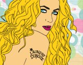 Desenho Shakira - Laundry Service pintado por Natylinda