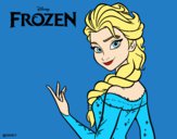 Desenho Elsa de Frozen pintado por paloma-03