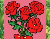 Desenho Ramo de rosas pintado por marilurdes