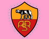 Desenho Emblema do AS Roma pintado por paloma-03