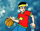 Desenho Junior jogador de basquete pintado por Izhac 