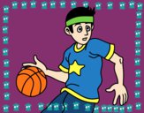Desenho Junior jogador de basquete pintado por paloma-03